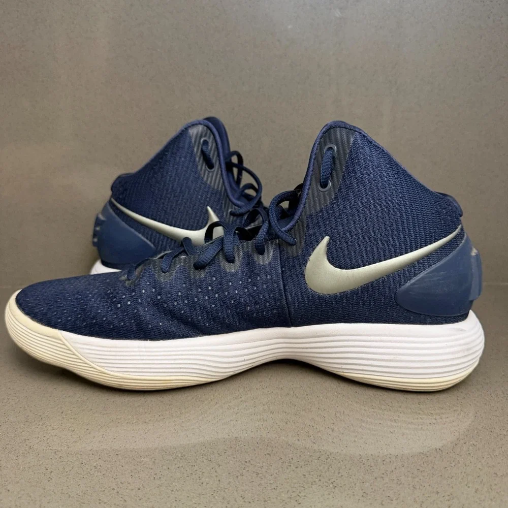 Nike Hyperdunk 2017 TB Mens 11.5 Navy Blue Silver Basketball Shoes 942571-401